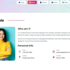Online CV Website