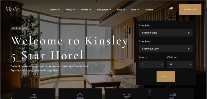 Hotel Business Website