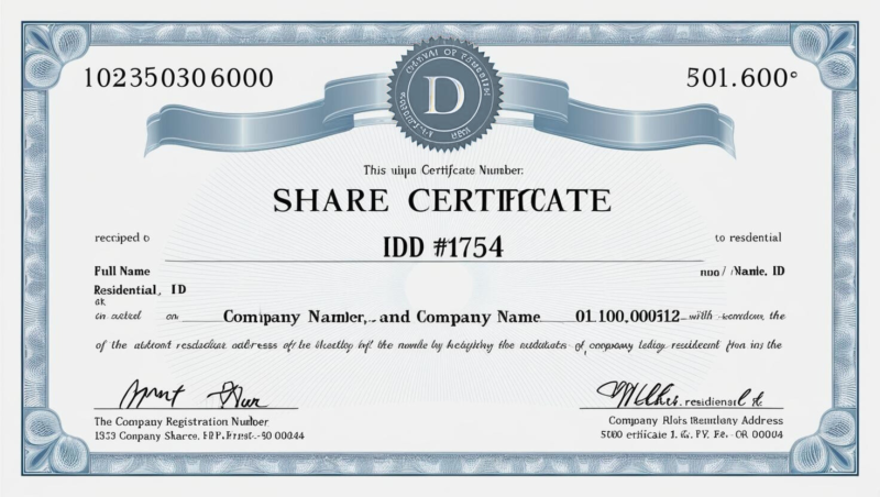 Share Certificate