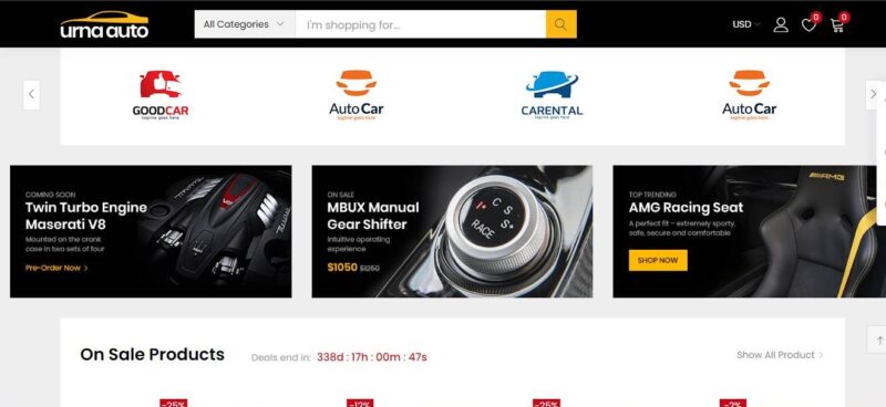 Auto Parts E-commerce Website - Image 2