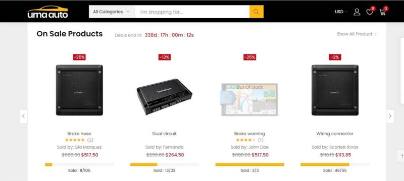 Auto Parts E-commerce Website - Image 3
