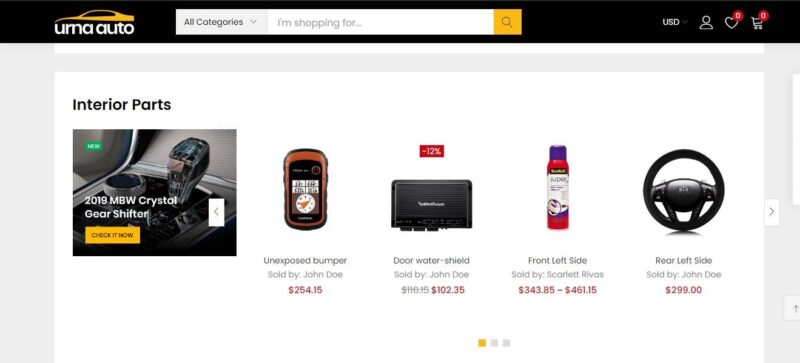 Auto Parts E-commerce Website - Image 5