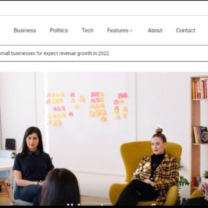 Blog Media Business Website