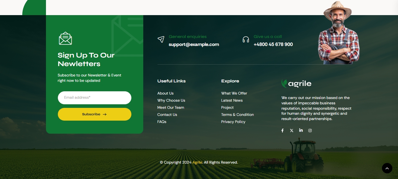 Agriculture Farm Business Website - Image 2
